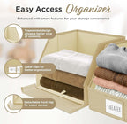 VIVIDECOR Open Front Closet Storage Bins 12x12x10 – Trapezoid Shelf Organizer - Image 3