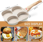 MyLifeUNIT Egg Frying Pan, 4-Cup Egg Pan Nonstick, Fried Egg Pan Skillet - Image 5