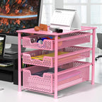 Simple Houseware Stackable 3 Tier Sliding Basket Organizer Drawer - Image 8