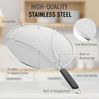 Zulay Kitchen Splatter Screen for Frying Pan - Image 2