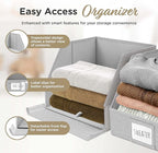 VIVIDECOR Open Front Trapezoid Closet Bins 12x12x10 – Easy Access Shelf - Image 3
