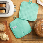 KITCHENAID Gourmet Series Gridlines Pot Holders 2-Pack Set, Heat Resistant up - Image 2