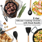 E-far Black Kitchen Utensils Set - Image 7