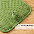 KITCHENAID Gourmet Series Gridlines Pot Holders 2-Pack Set, Heat Resistant up - Image 7