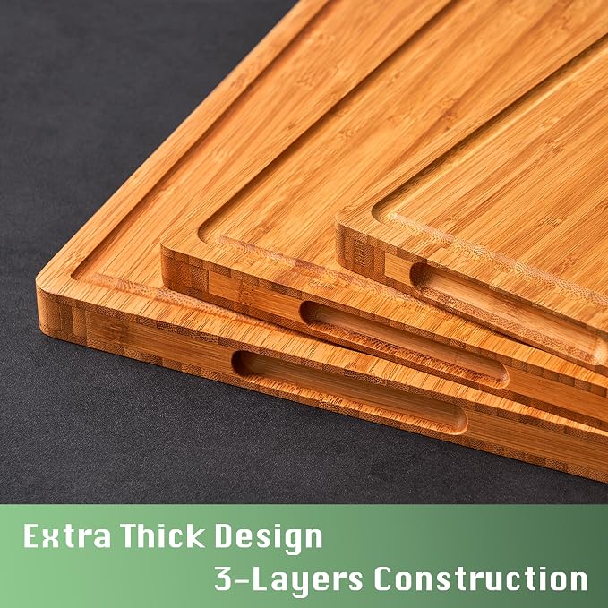 Allsum Bamboo Wood Cutting Board - Image 2