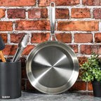 Babish 10-Inch Tri-Ply Stainless Steel Frying Pan – Professional Grade Skillet - Image 4