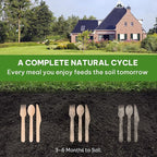Disposable Wooden Utensils Set, Compostable Utensils, Disposable Cutlery - Image 8
