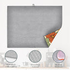 Retro 70s Groovy Flowers Dish Drying Mats 18x24 Inch, Daisy Boho Dish Pad - Image 4
