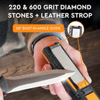 Orange Ninja Pocket Field Knife Sharpener – 8-in-1 Camping & Hunting EDC Knife - Image 4