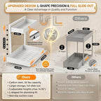 Under Sink Organizer, Bathroom Counter Organizer, 2 Packs 2-Tier Metal - Image 2