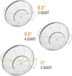 U.S. Kitchen Supply Set of 3 Stainless Steel Colander Strainers Net Baskets 5 - Image 2