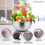 AVACRAFT 18/10 Stainless Steel Mixing Bowls - Image 5