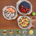 Colander Set with Plastic Handles, Stainless Steel Micro-Perforated Colanders - Image 6