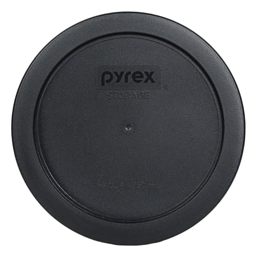 Pyrex 7201-PC 4-Cup Black Food Storage Replacement Lid - Image 2