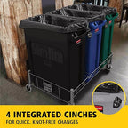 Rubbermaid Commercial Products Slim Jim Plastic Rectangular Trash/Garbage Can - Image 4