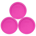 Pyrex 7201-PC 4 Cup Pink Food Storage Replacement Lids by Pyrex