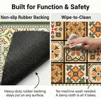 Boho Dish Drying Mat for Kitchen Counter - Image 3