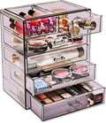 Sorbus Acrylic Makeup Organizer Set, 6-Drawer Vanity & Countertop Cosmetic by Sorbus