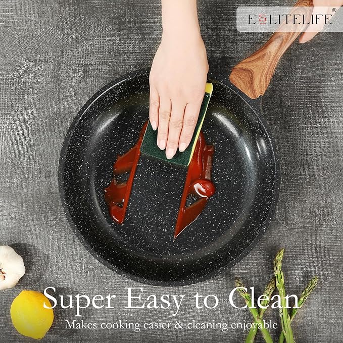 ESLITE LIFE Nonstick Ceramic Frying Pan Skillet - Image 6