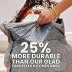 Glad ForceFlex MaxStrength Kitchen Trash Bags, 20 Gal, Fresh Clean Febreze - Image 6