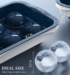 Round Ice Cube Mold with Lid - Image 2