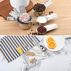 Measuring Cups and Spoons Set, Stainless Steel Measuring Cups Set, Dry 7 - Image 9