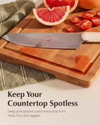 JINGNING Deep-Carbonized Bamboo Cutting Board Set - Image 7