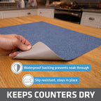 Drymate Jumbo XL Dish Drying Mat, Low-Profile, Super Absorbent, Quick Dry Fabric - Image 3