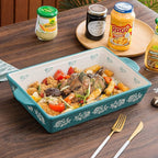 Wisenvoy Baking Dish Ceramic Lasagna Pan Casserole Dish 3-Piece Bakeware Sets - Image 4