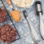 FANGSUN Narrow Measuring Spoons Set of 10, Heavy-Duty Stainless Steel Measuring - Image 3