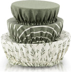 Beautiful Linen Cotton Blend Bowl Covers by KIBAGA