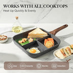 SENSARTE Nonstick Divided Grill Pan - Image 4