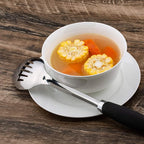 Brushed Stainless Steel Non-Slip Ergonomic Handle Spoon - Image 5