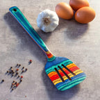 Totally Bamboo Baltique Montego Bay Collection 12-1/2" Wooden Slotted Spatula - Image 3