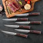 Sunnecko Knife Set with Block and Sharpener - Image 7