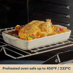 Pyrex 8-Piece Ceramic Complete Bakeware Set, Nonstick Pie, Lasagna Oven Pans - Image 7