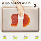 HONGBAKE Baking Sheet Pan Set of 3, Cookie Sheets - Image 7