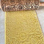 SUNFLOWER FIELD Embossed Rolling Pin - Image 2