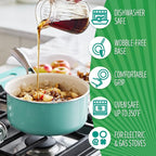 GreenLife Artisan Healthy Ceramic Nonstick, 1QT and 2QT Saucepan Pot Set - Image 5