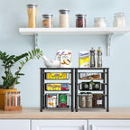 Simple Houseware Stackable 3 Tier Sliding Basket Organizer Drawer - Image 2