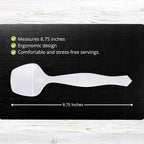 PARTY BARGAINS Disposable White Plastic Serving Spoons 8.75″ – Heavy-Duty White - Image 2