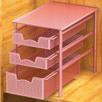 Simple Houseware Stackable 3 Tier Sliding Basket Organizer Drawer - Image 2