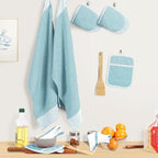 Casa Platino Oven Mitts and Pot Holders Sets, 8-Piece – 500°F Heat Resistant - Image 5