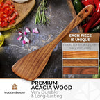 Wooden Spatula for Cooking, 12 Inch - Image 2