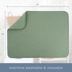 S&T INC. Dish Drying Mat XL, 18” x 24”, Absorbent Microfiber Kitchen Counter Mat - Image 6