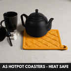 Oven Mitt & Pot Holder 100% Cotton Set of Heat Resistant Oven Gloves & Hot Pads - Image 6