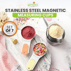 Spring Chef Magnetic Stainless Steel Measuring Cups, Kitchen Tools - Image 2