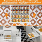 Yieach 8 Pack Adjustable In Drawer Spice Organizer - Image 2