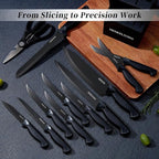 Knife Set, 14-Piece Kitchen Knives Set - Image 4