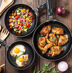Utopia Kitchen Nonstick Cookware 3 Piece Omelette Pan Skillet Set, Nonstick - Image 5